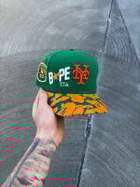 Image 1 of  KELLY GREEN GATORADE NEW YORK METS CUSTOM FITTED CAP