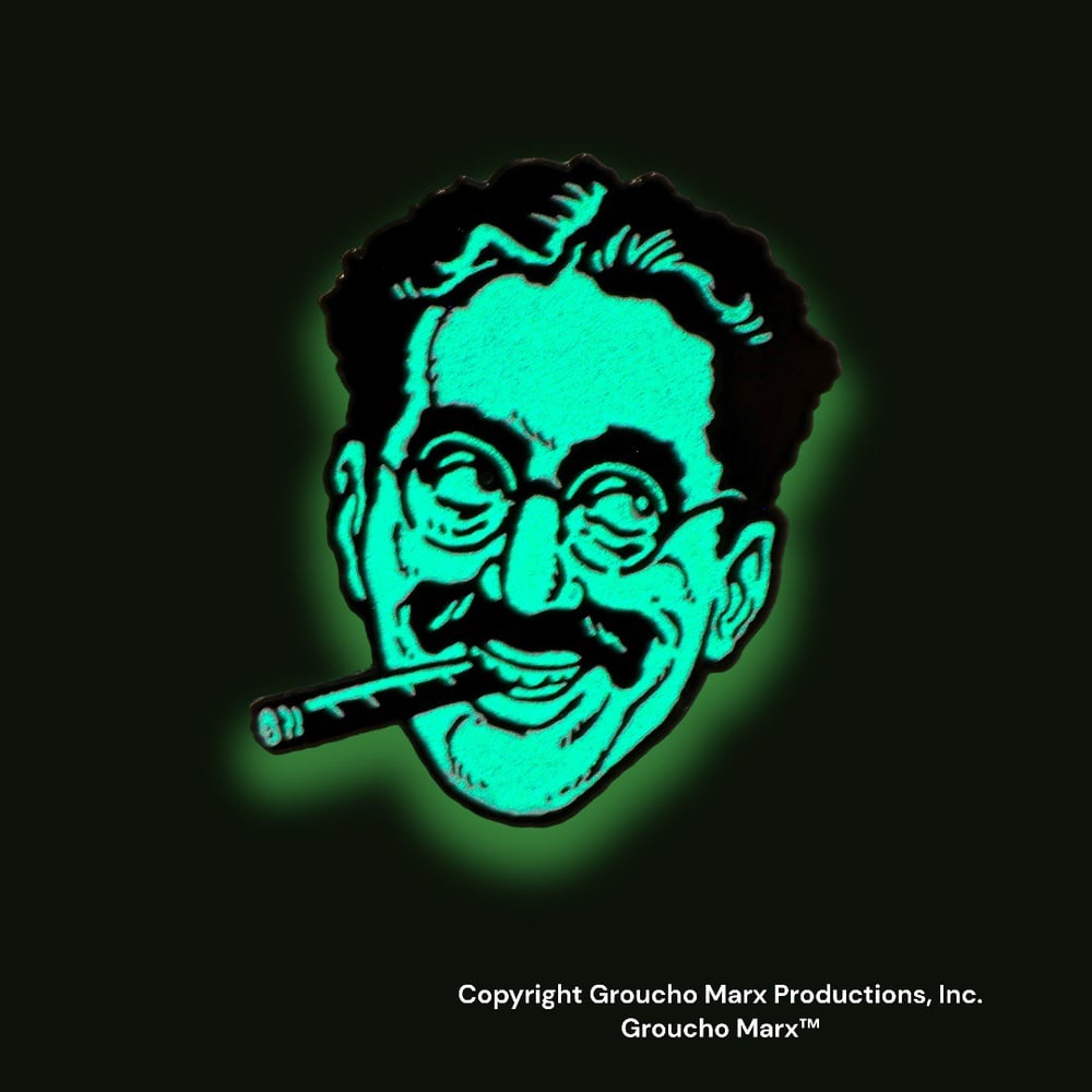 Groucho Marx Head Enamel Pin