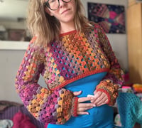 Image 5 of CROCHET PATTERN - The Crop Wiz - Make Your Own Crop Sweater. Tutorial to create cropped jumper wi...