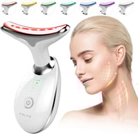 Rechargeable LED Tricolor Facial & Neck Massage Instrument
