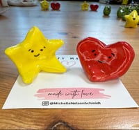 Image 1 of Love and Light Ceramic Figurines(2) - Free Shipping in Contiguous US