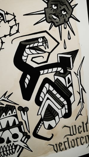 Image of Welt verloren original painting