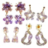 purple earrings 