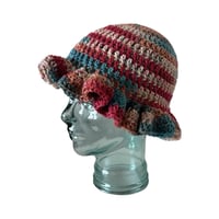 Image 3 of Fireworks Ruffle Crochet Hat