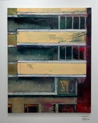 Image 4 of Painting / maleri / "Christianshavn – Malerdrømme og tankestreger – Lagkagehuset" / 80x100 cm