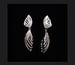 Image of Silver Double Swirl Clip-On Earrings 