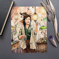 Image 1 of Glass Witch Signed Watercolor Print