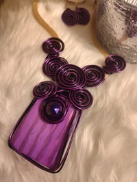 Image 3 of PURPLE REIGN NECKLACE SET