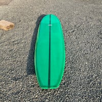 Image 3 of 9'6"  Waltz Classic Longboard Green Resin Tint Shaped by Bill Attlee