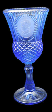 Image 3 of 3 Piece Avon Fostoria Cobalt George & Martha Washington