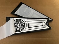 BLACK/CHROME FLAGS (PAIR) “IMPALA SS” 