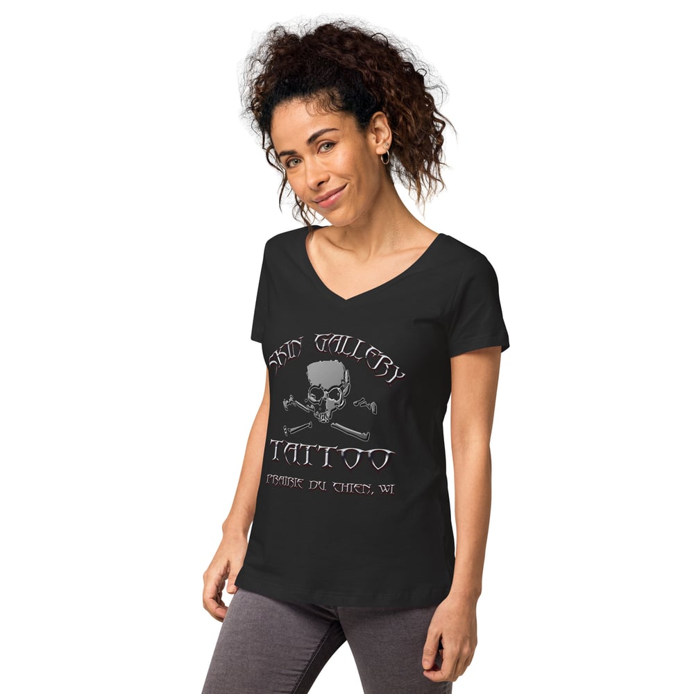Skin Gallery Women’s fitted v-neck t-shirt