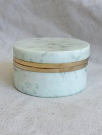 Image 4 of Italian marble lidded container