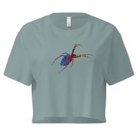 Image 12 of Crop top - Spider Rainbow Glow