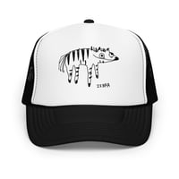 Image 7 of Foam trucker hat zebra 