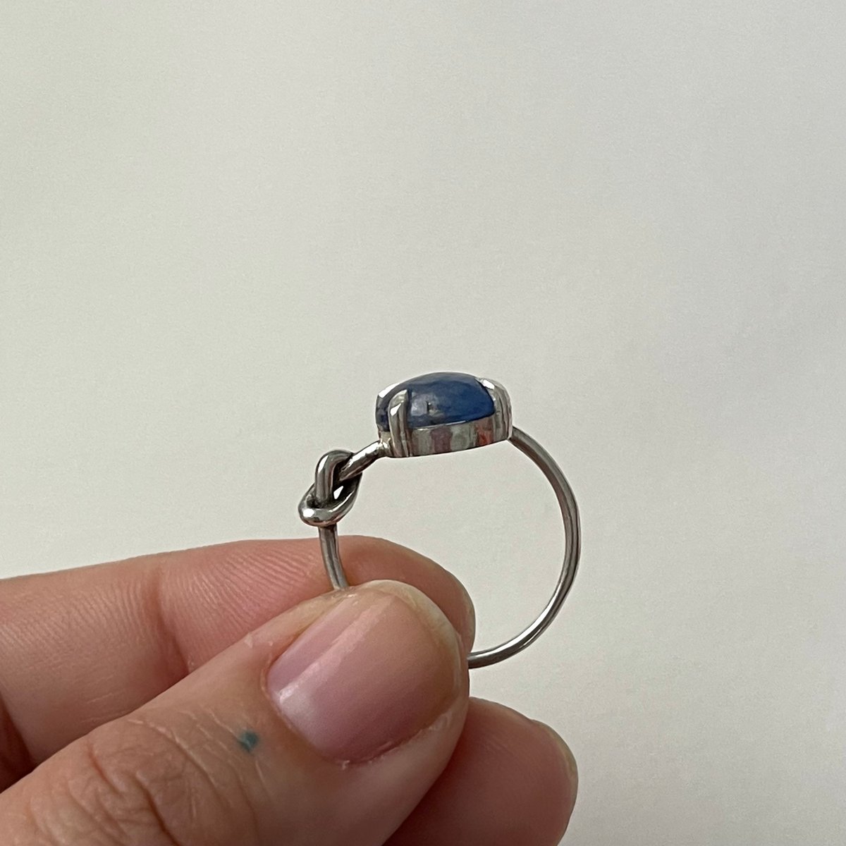Image of blue knot ring