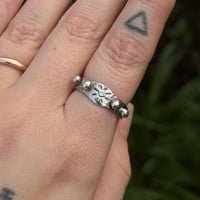 Image 1 of Sun stamp silver ring