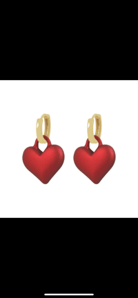 Image 5 of Red Crush Earrings 