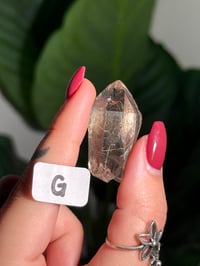Image 7 of CHOOSE YOUR OWN MINI RUTILE SMOKEY QUARTZ POINTS (NATURAL UNPOLISHED POINTS) -BRAZIL- LOT 1