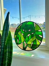 Image 1 of Monstera Leaf Panel