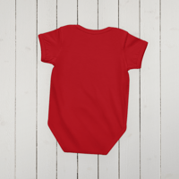 Image 2 of Baby jersey bodysuit (God loves you loads)