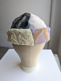 Image 1 of Upcycled Reversible Beanie Cotton Blend -43