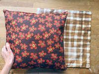 Image 3 of 'Little Brown Blooms' Cushion 