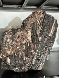 Image 2 of Large Black Tourmaline With Golden Mica #2064