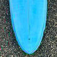 Image 7 of 6'8 Escape Surfboards Flight – Modern High-Performance Single Fin Surfboard | Blue Resin Tint 