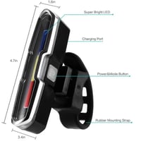 Image 2 of Universal USB Flashing Taillight 