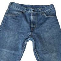 Image 4 of 1970s Sears Thumbs Up Boot Cut Jeans 