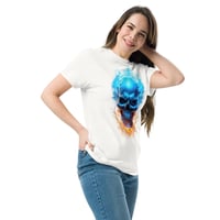 Image 6 of Blueflame skull Unisex classic tee