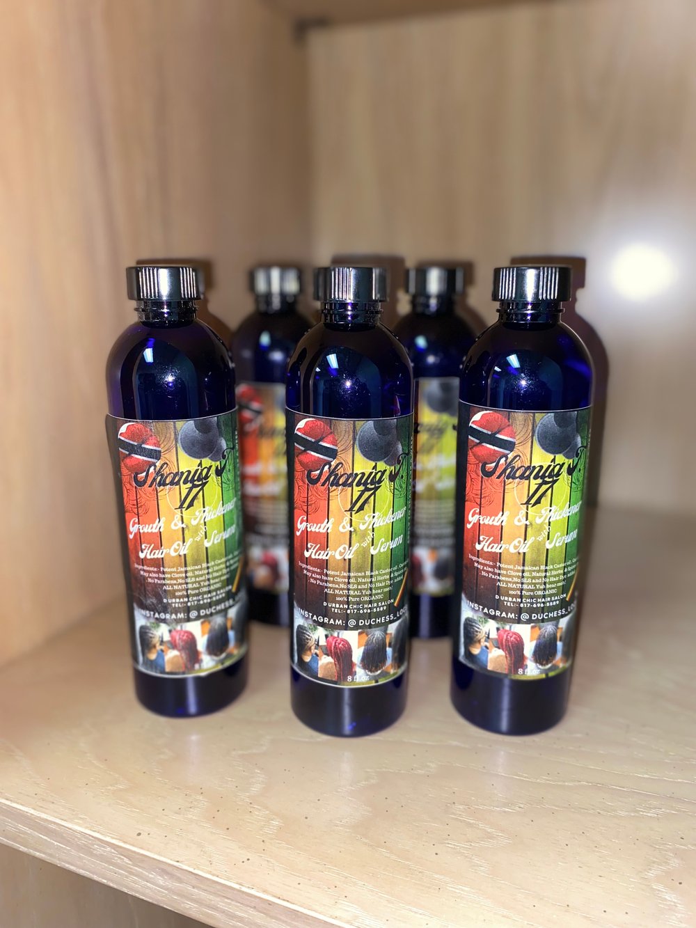 Image of Shania T.17  Growth and Thickener Hair Oil with Serum 8 Fl.oz 