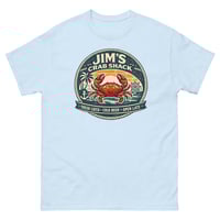 Image 1 of Jim's Crab Shack Unisex T-Shirt Vintage Coastal Seafood Graphic Tee