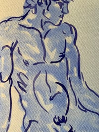 Image 3 of Watercolour ~ Blue Boys XVIII