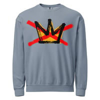 Image 8 of No Kings Large Print - fleece crewneck 