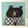 Small square art print-a little glass of wine