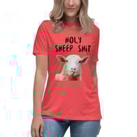 Image 1 of Women's Relaxed T-Shirt, Holy Sheep Shirt | Funny Sheep Humor Graphic Tee
