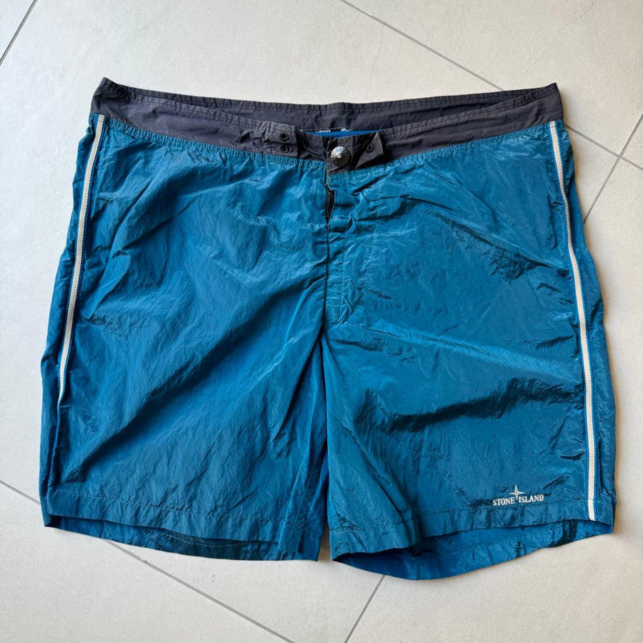 Image of Stone Island Nylon Metal Swim Shorts, Size 36”