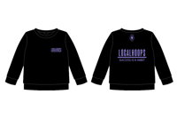 LocalHoops Standard Collection Fleece Crewneck Sweatshirt - Black/Lavender