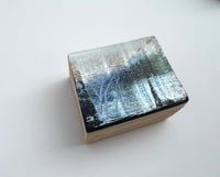 Image 5 of Tiny Silver Birch Trees Landscape on wooden block