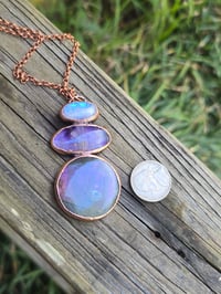 Image 2 of Electroformed purple Labradorite necklace 02
