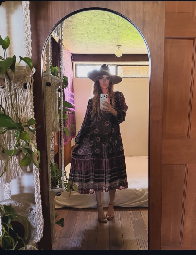 late 60s early 1970s Indian cotton gauze voile dress bohemian festival 