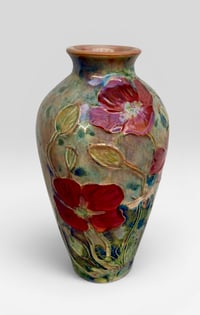 Image 2 of “Small Poppy”  reduction lustre vase