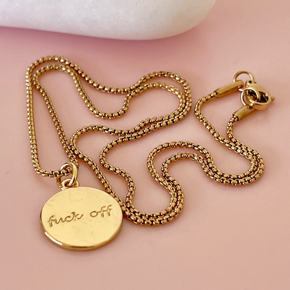 Image of Swear Necklace - gold