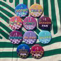 Image of Sonic #1 Character Fan Badges