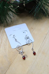 Image 4 of Asymmetrical Swirly Earrings