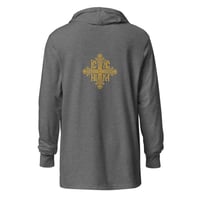 Image 3 of Hooded long-sleeve tee with Orthodox Cross