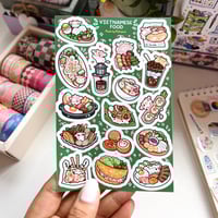 Image 2 of World's Food Tour | Vietnamese Food | Matte Sticker Sheet