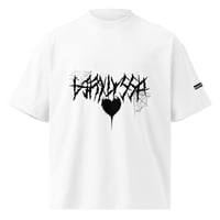 Image 1 of GJRXLYSSA BLACKHEART OVERSIZED TSHIRT